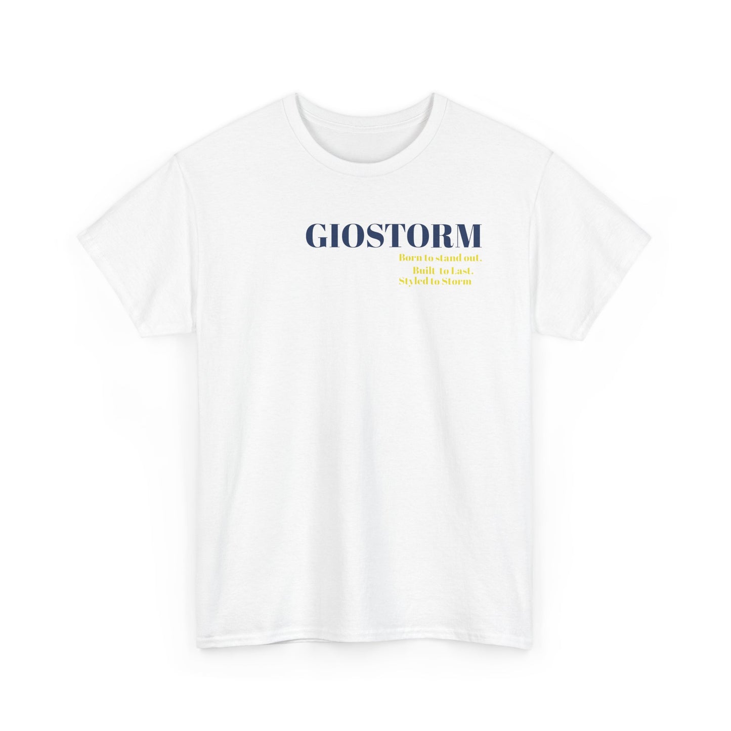 BUILT TO LAST GIOSTORM WOMEN/MEN Tee - Fun Casual Shirt for Everyday Wear, Gifts, Birthdays, Celebrations, Unique Statement Tee
