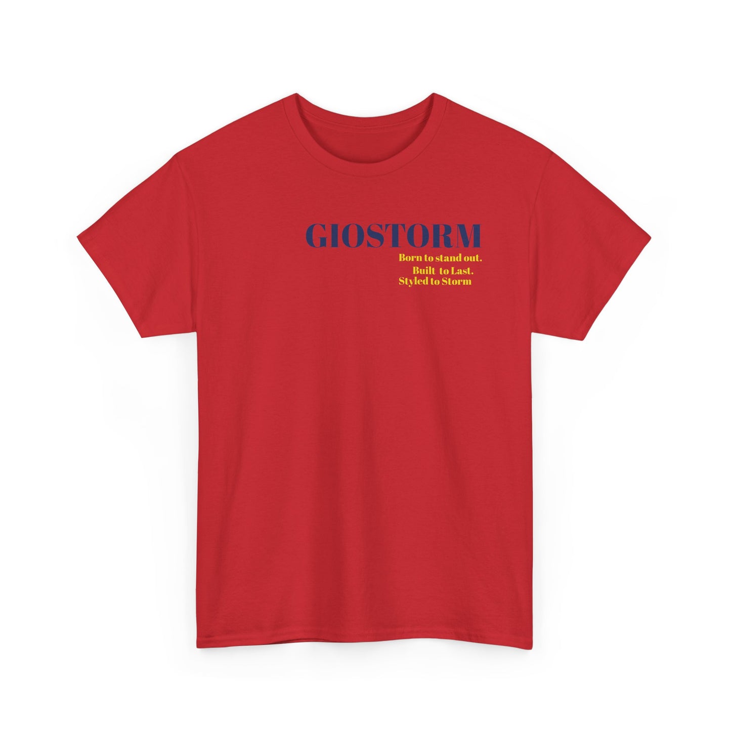 BUILT TO LAST GIOSTORM WOMEN/MEN Tee - Fun Casual Shirt for Everyday Wear, Gifts, Birthdays, Celebrations, Unique Statement Tee