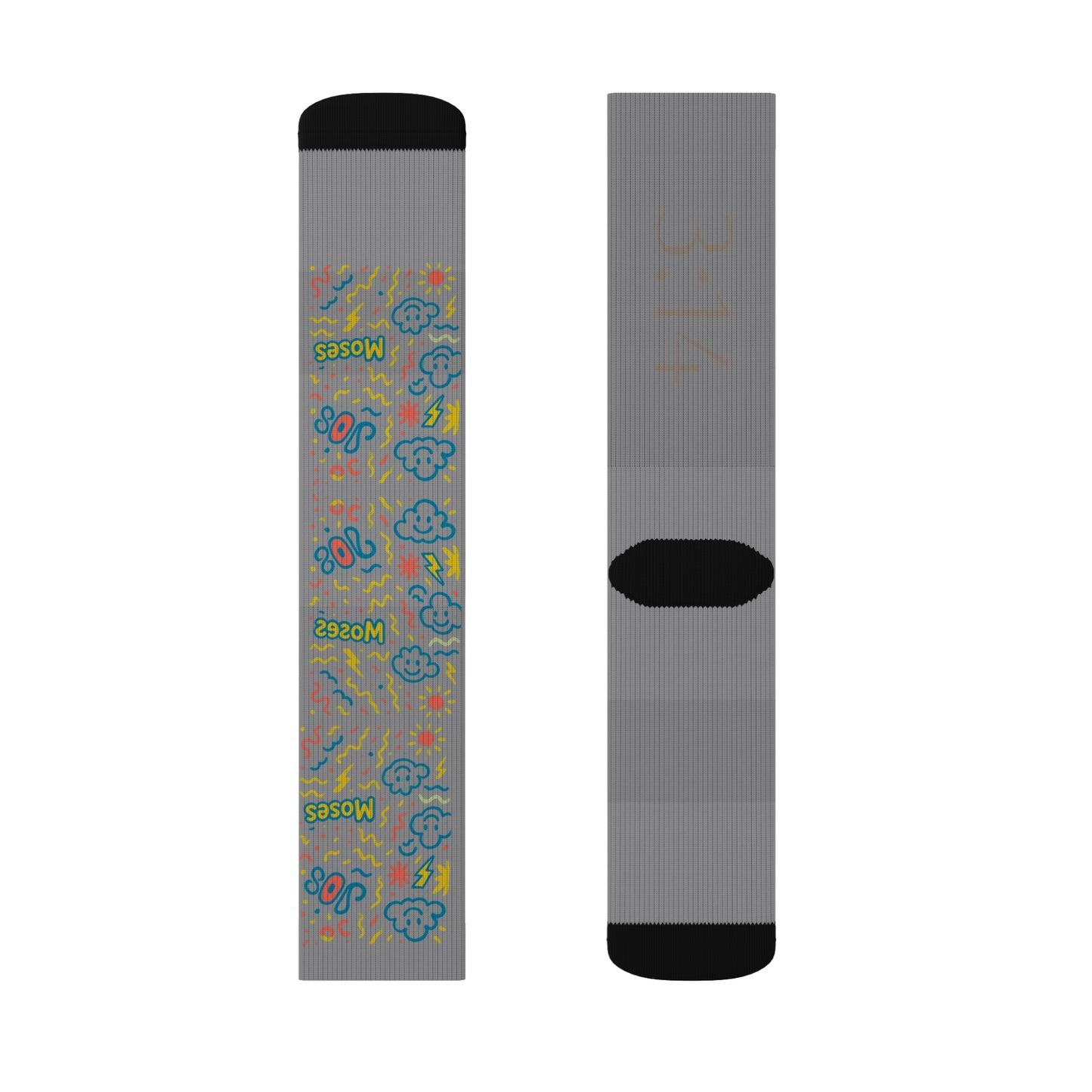 MOSESRetro 80s Sublimation Socks, Funky Fashion Socks, Gift for Music Lovers, Colorful Crew Socks, Artistic Casual Footwear, Unique Style [...]