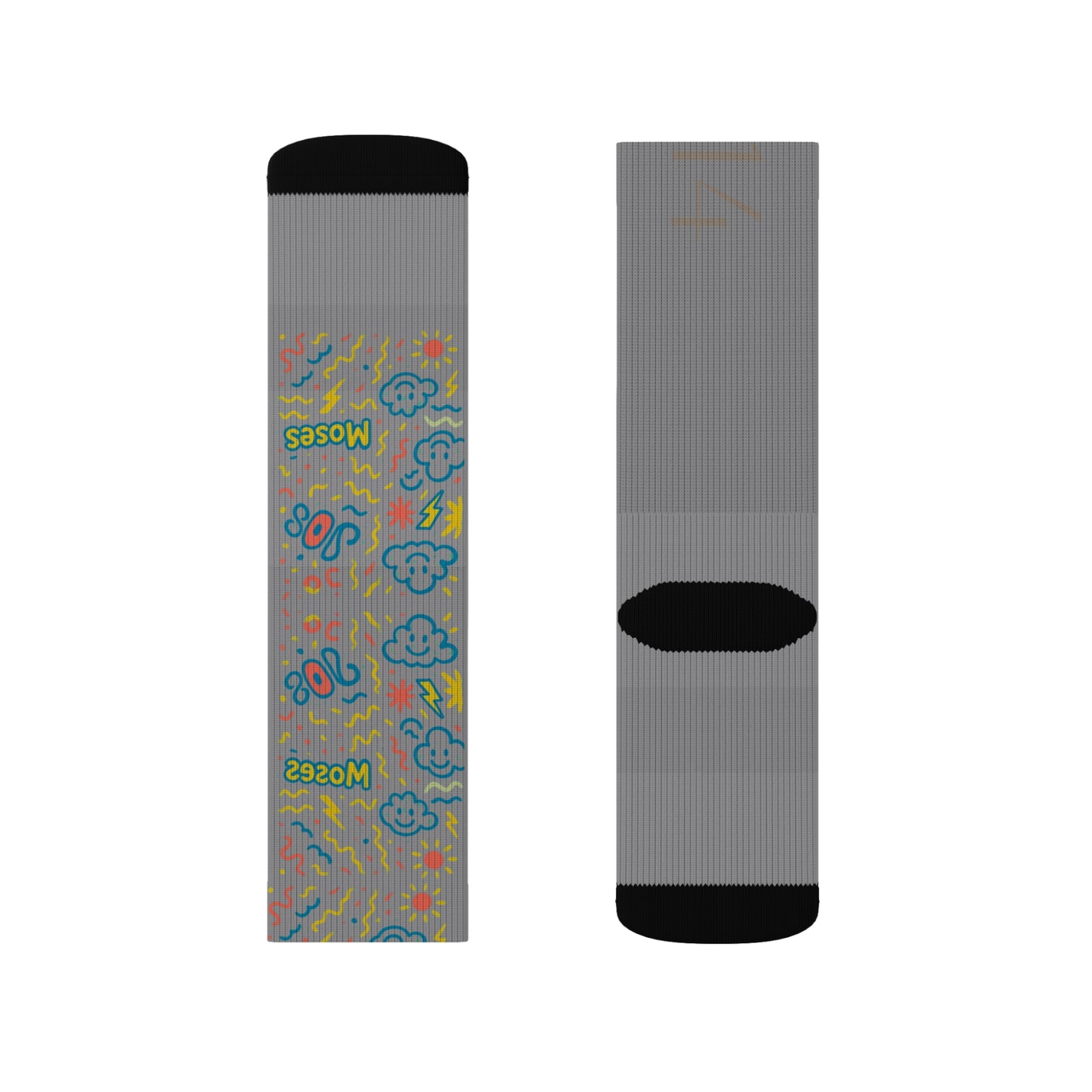 MOSESRetro 80s Sublimation Socks, Funky Fashion Socks, Gift for Music Lovers, Colorful Crew Socks, Artistic Casual Footwear, Unique Style [...]