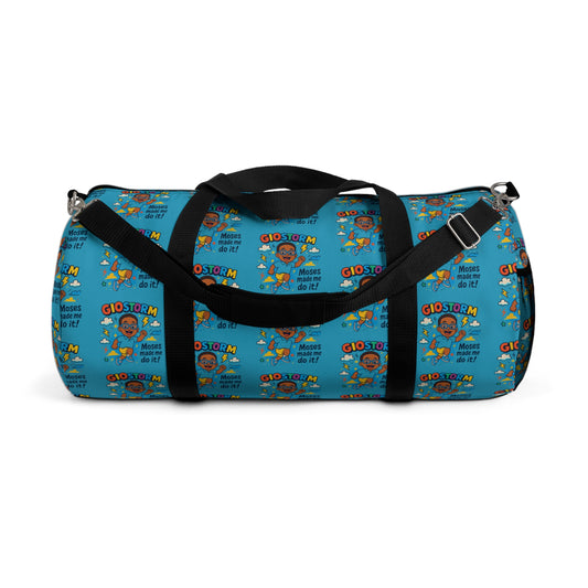 Vibrant Duffel Bag with Inspirational Moses Design, Gym Bag, Travel Bag, Bible Verse Gift, Stylish Weekender Bag