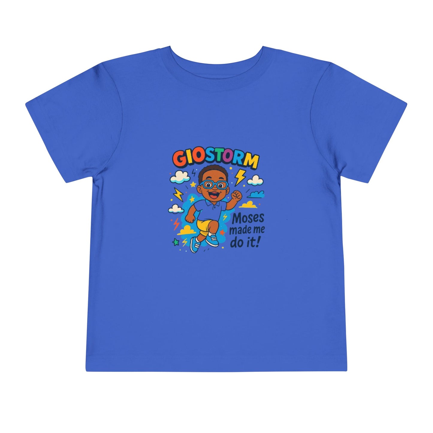 Colorful Toddler Tee - "Moses Made Me Do It" Graphic T-Shirt, Kids Gift, Fun Children's Apparel, Birthday Outfit, Playtime Shirt