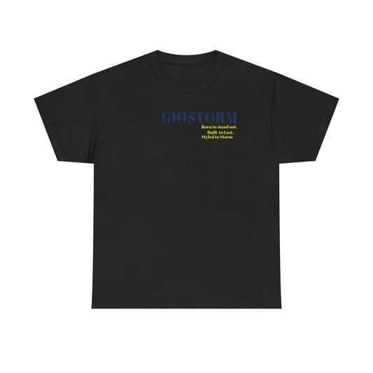 BUILT TO LAST GIOSTORM  WOMEN/MEN Tee - Fun Casual Shirt for Everyday Wear, Gifts, Birthdays, Celebrations, Unique Statement Tee
